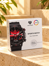 Rugged Sport Smartwatch – Premium Round Display with Stylish Sports Design