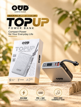 OUD TOPUP 22.5W Fast Charging Power Bank with Built-in Cable